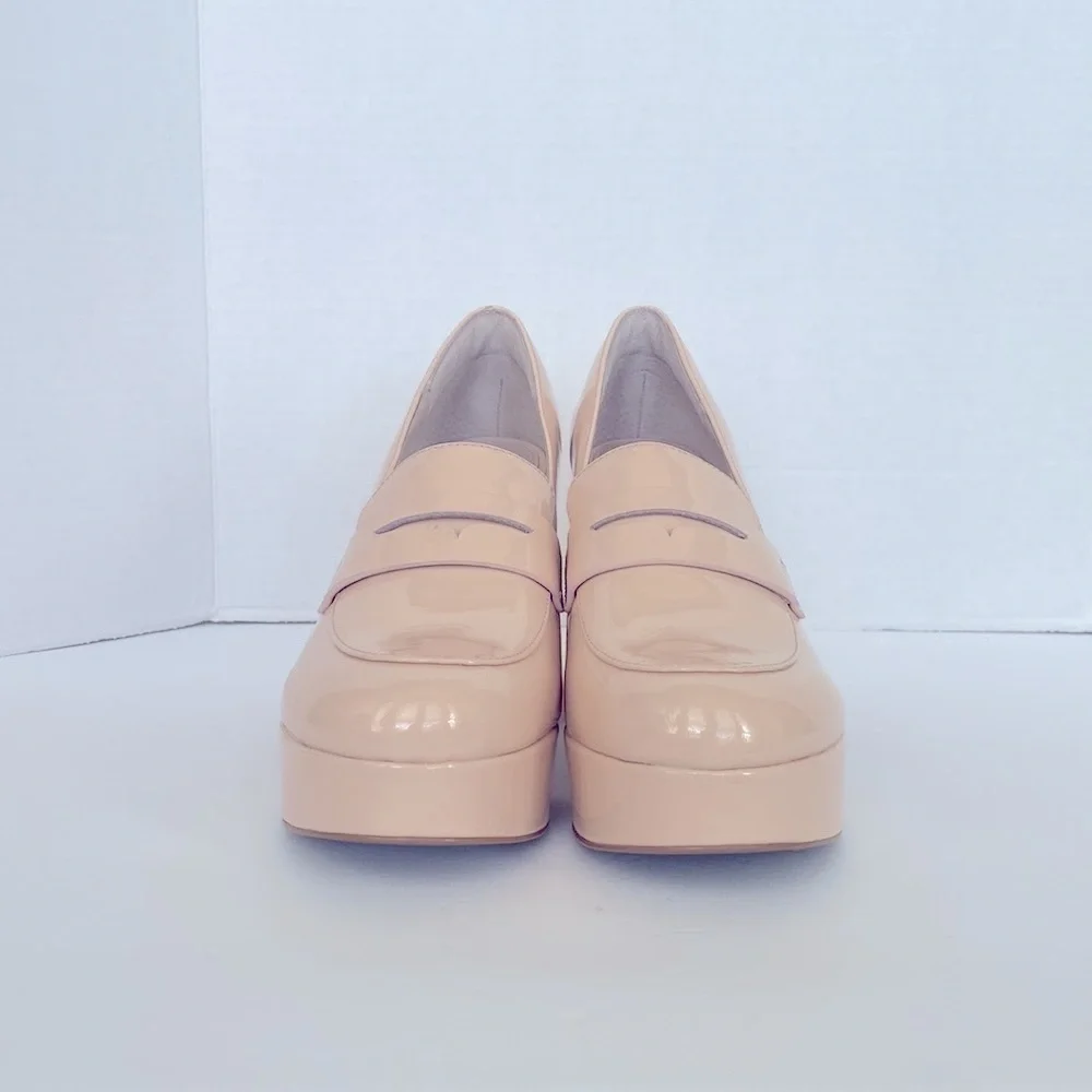 Cecelia New York Women’s Pinky Platform Penny Loafer Size 10
